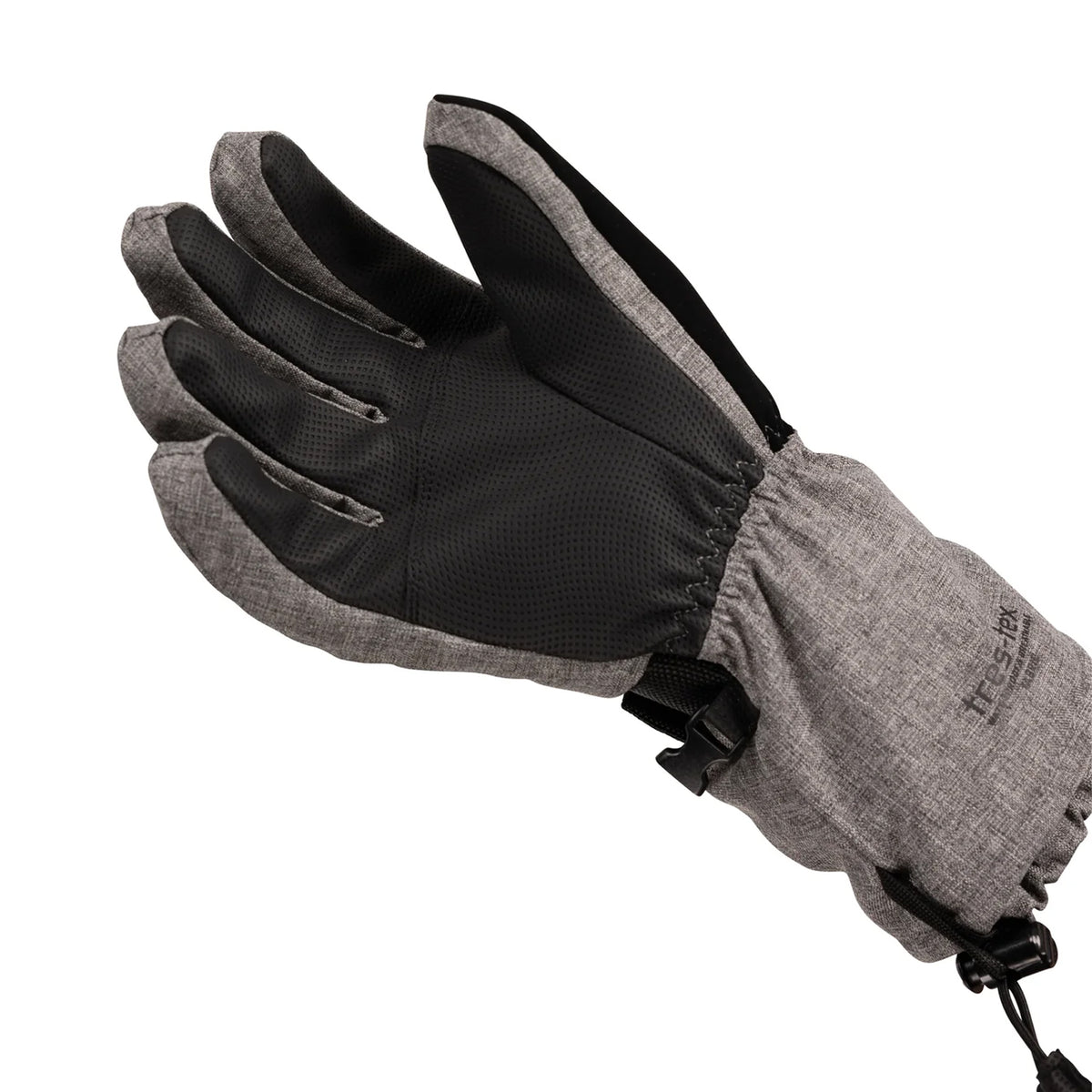 Grey Marl - Side - Trespass Womens-Ladies Zetta Ski Gloves