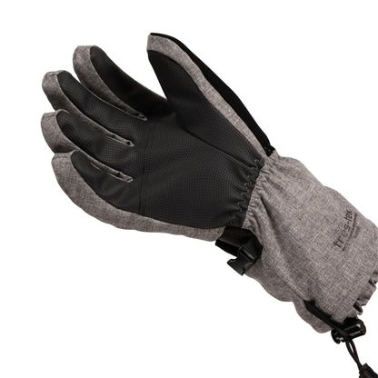 Grey Marl - Side - Trespass Womens-Ladies Zetta Ski Gloves