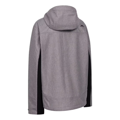 Storm Grey Marl - Back - Trespass Mens Wallace Soft Shell Jacket