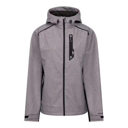 Storm Grey Marl - Front - Trespass Mens Wallace Soft Shell Jacket