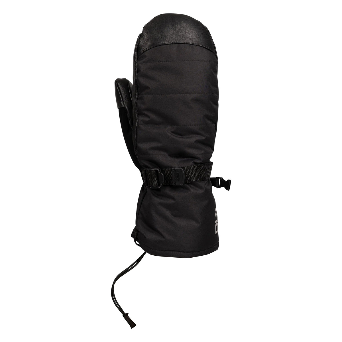 Black - Front - Trespass Unisex Adult Thoren DLX Goat Leather Ski Mittens