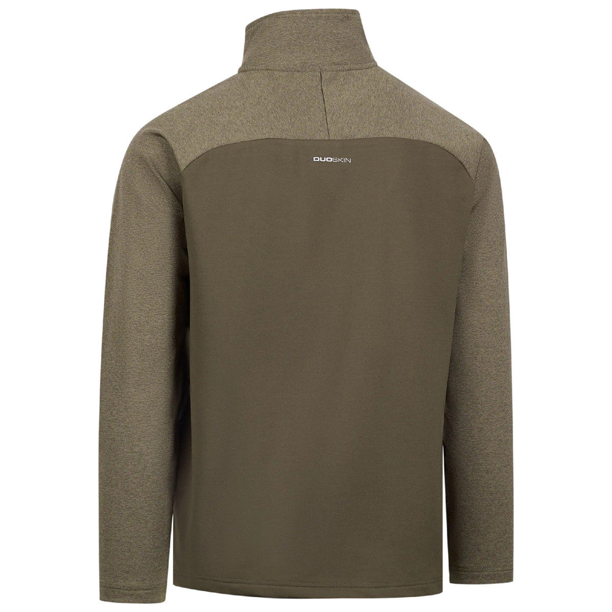 Dark Vine Marl - Back - Trespass Mens Eric Quarter Zip Active Top