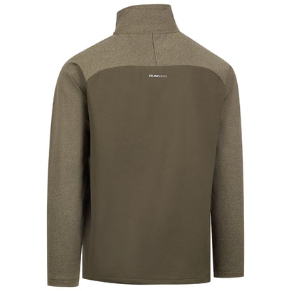Dark Vine Marl - Back - Trespass Mens Eric Quarter Zip Active Top