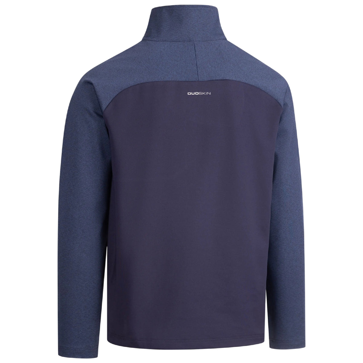 Navy Marl - Back - Trespass Mens Eric Quarter Zip Active Top