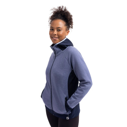 Indigo Tone Marl - Lifestyle - Trespass Womens-Ladies Sophy Active Full Zip Hoodie