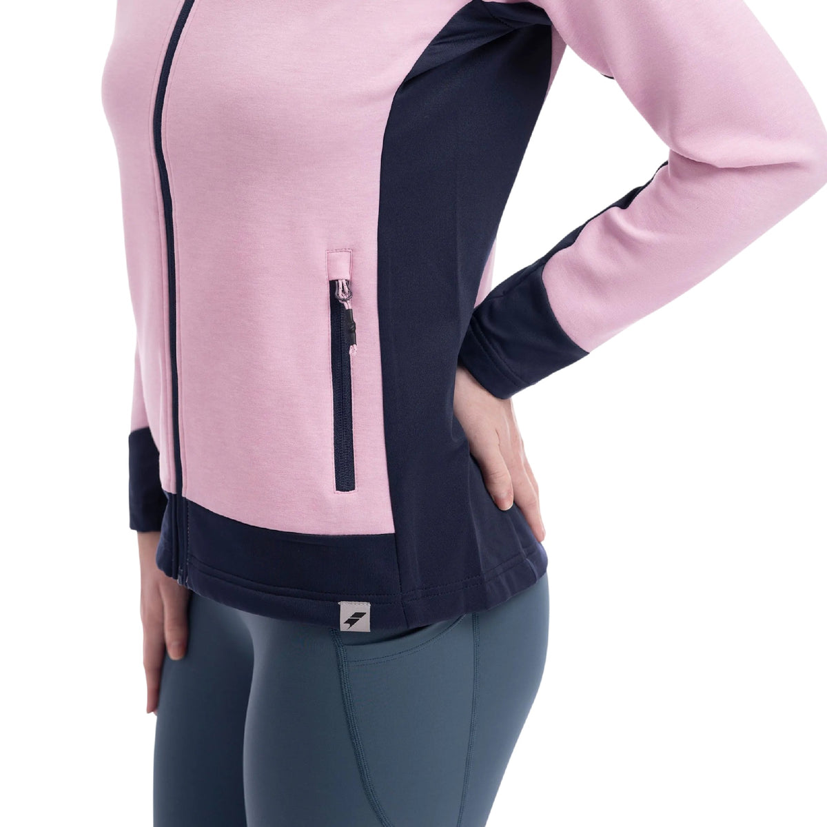 Carnation Marl - Side - Trespass Womens-Ladies Sophy Active Full Zip Hoodie
