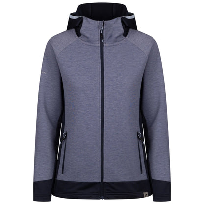 Indigo Tone Marl - Front - Trespass Womens-Ladies Sophy Active Full Zip Hoodie