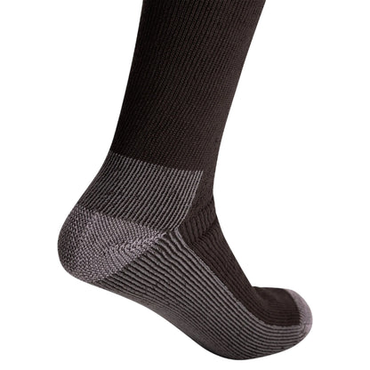 Charcoal - Back - Trespass Unisex Adult Brady Bamboo DLX Trekking Crew Socks