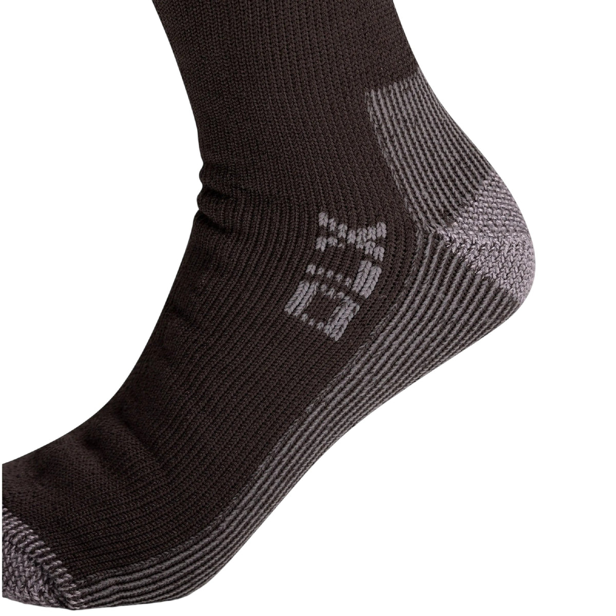 Charcoal - Pack Shot - Trespass Unisex Adult Brady Bamboo DLX Trekking Crew Socks