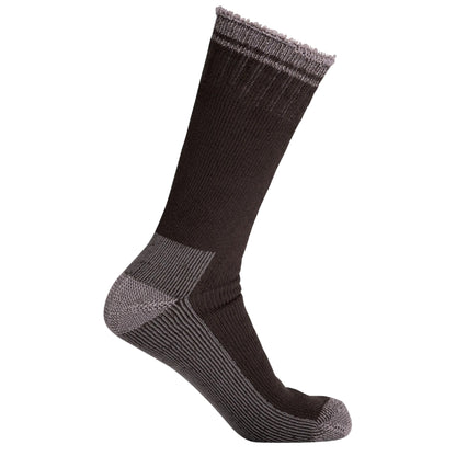 Charcoal - Front - Trespass Unisex Adult Brady Bamboo DLX Trekking Crew Socks