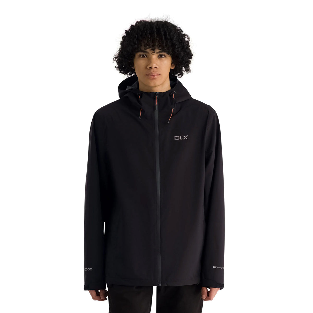 Black - Side - Trespass Mens Langais Waterproof Jacket