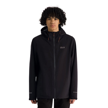 Black - Side - Trespass Mens Langais Waterproof Jacket