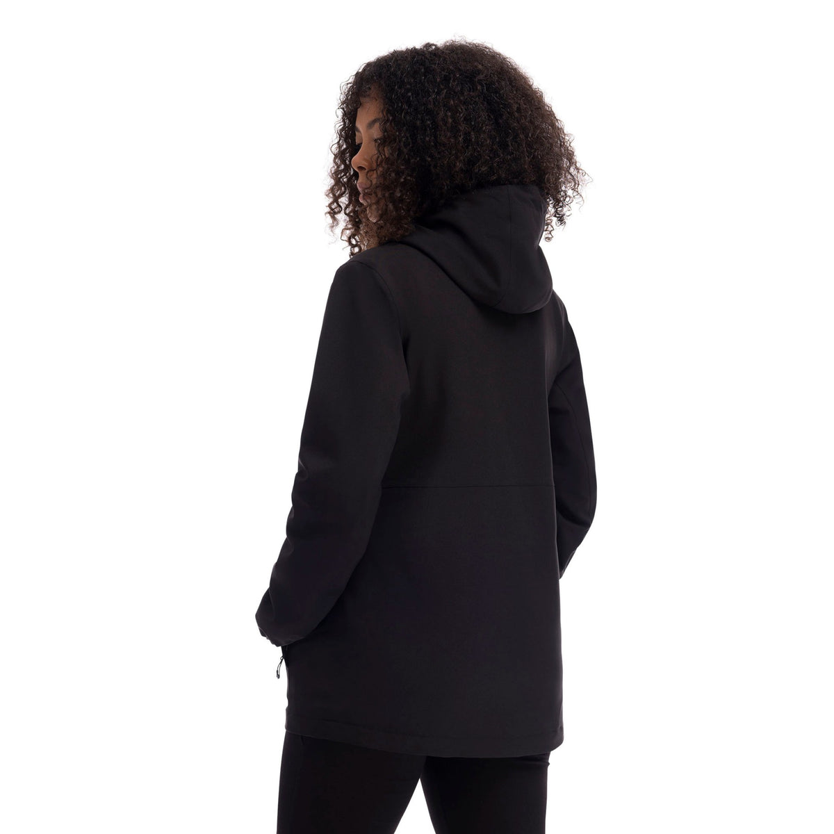 Black - Back - Trespass Womens-Ladies Kamila 3 in 1 Waterproof Jacket