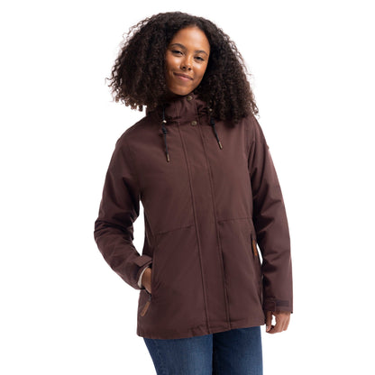 Mocha - Side - Trespass Womens-Ladies Kamila 3 in 1 Waterproof Jacket