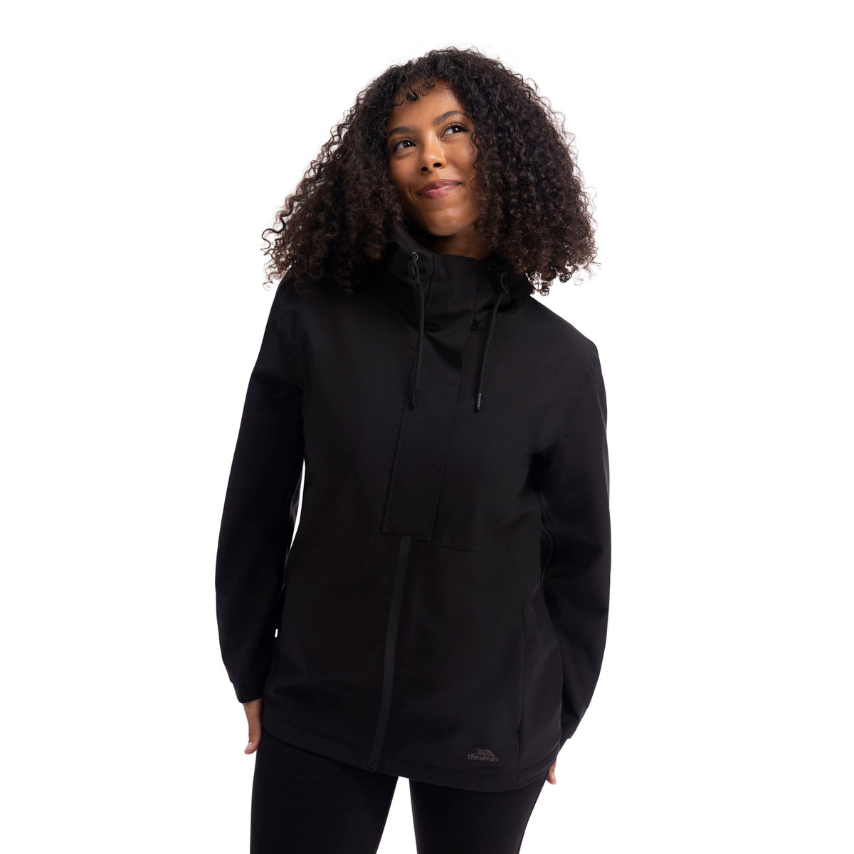 Black - Side - Trespass Womens-Ladies Kamila 3 in 1 Waterproof Jacket