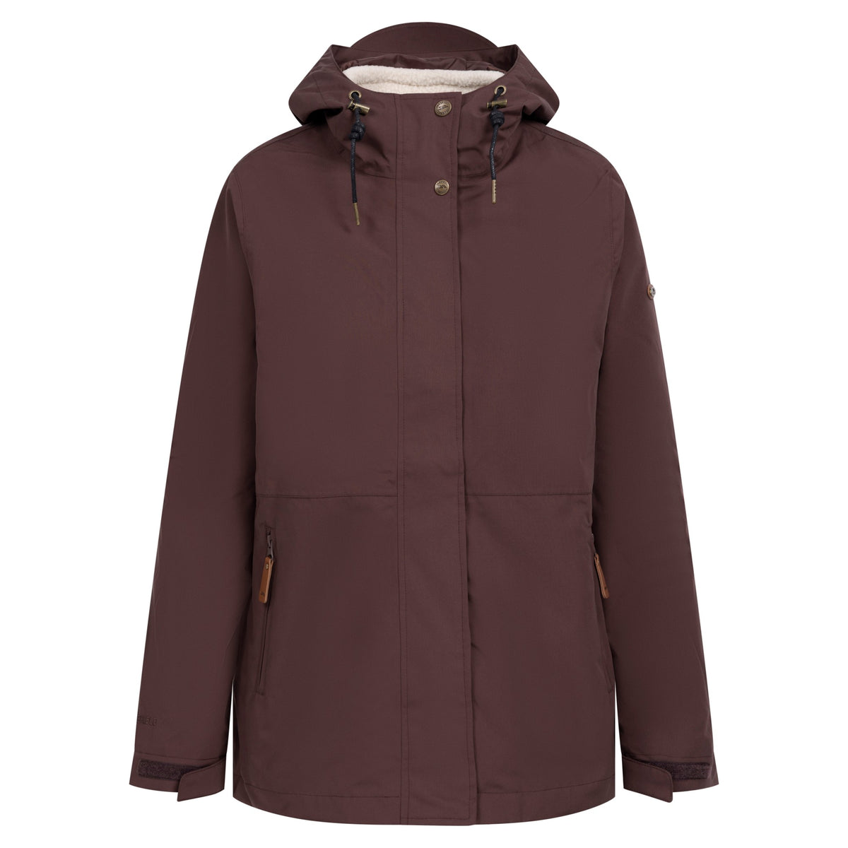 Mocha - Front - Trespass Womens-Ladies Kamila 3 in 1 Waterproof Jacket