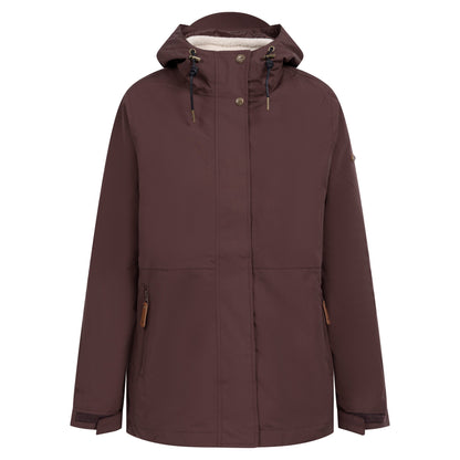 Mocha - Front - Trespass Womens-Ladies Kamila 3 in 1 Waterproof Jacket