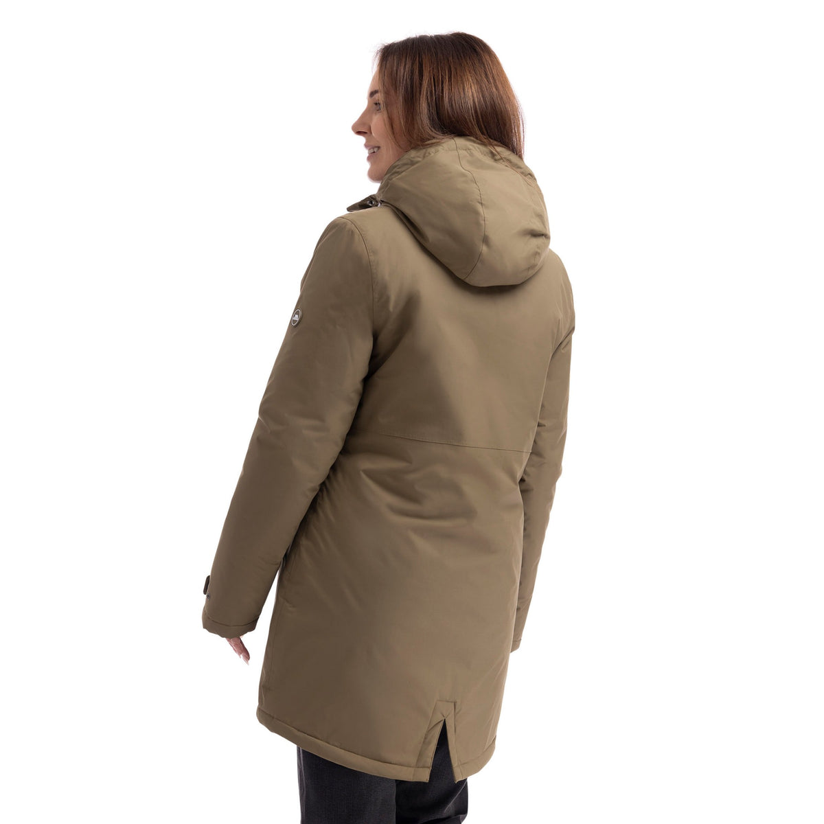 Light Khaki - Back - Trespass Womens-Ladies Melissa Padded Waterproof Jacket