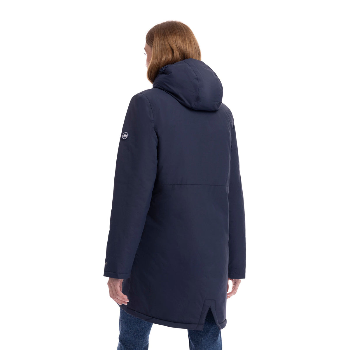Navy - Back - Trespass Womens-Ladies Melissa Padded Waterproof Jacket
