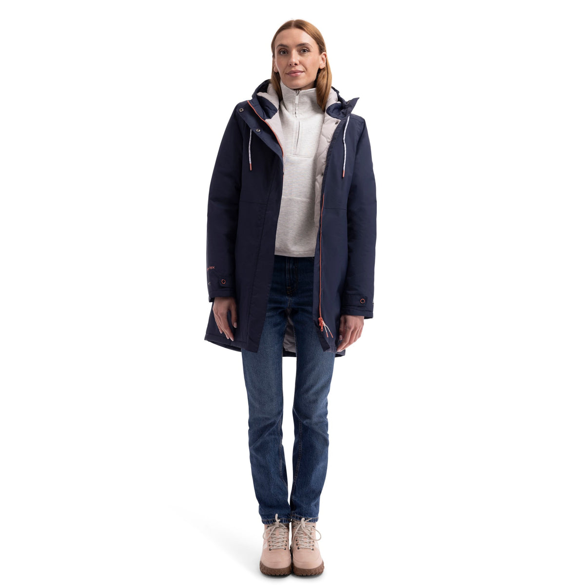 Navy - Lifestyle - Trespass Womens-Ladies Melissa Padded Waterproof Jacket