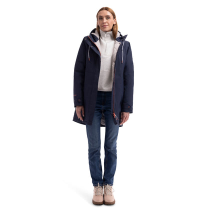 Navy - Lifestyle - Trespass Womens-Ladies Melissa Padded Waterproof Jacket