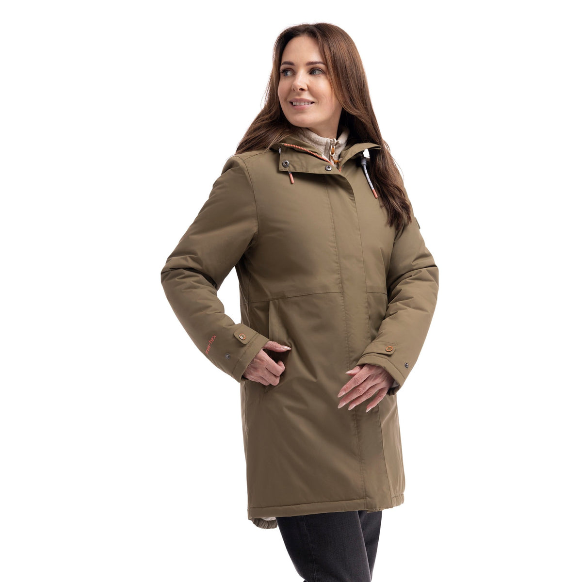 Light Khaki - Lifestyle - Trespass Womens-Ladies Melissa Padded Waterproof Jacket