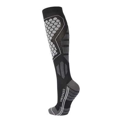 Black - Back - Trespass Unisex Adult Hacon Ski Socks