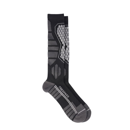 Black - Lifestyle - Trespass Unisex Adult Hacon Ski Socks