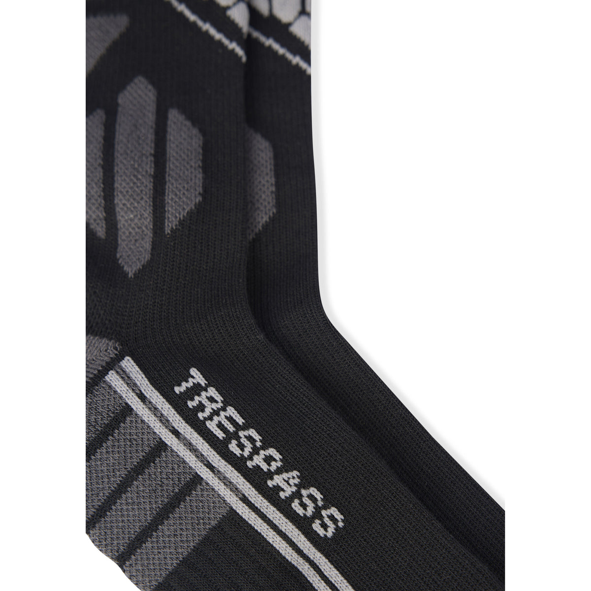 Black - Pack Shot - Trespass Unisex Adult Hacon Ski Socks
