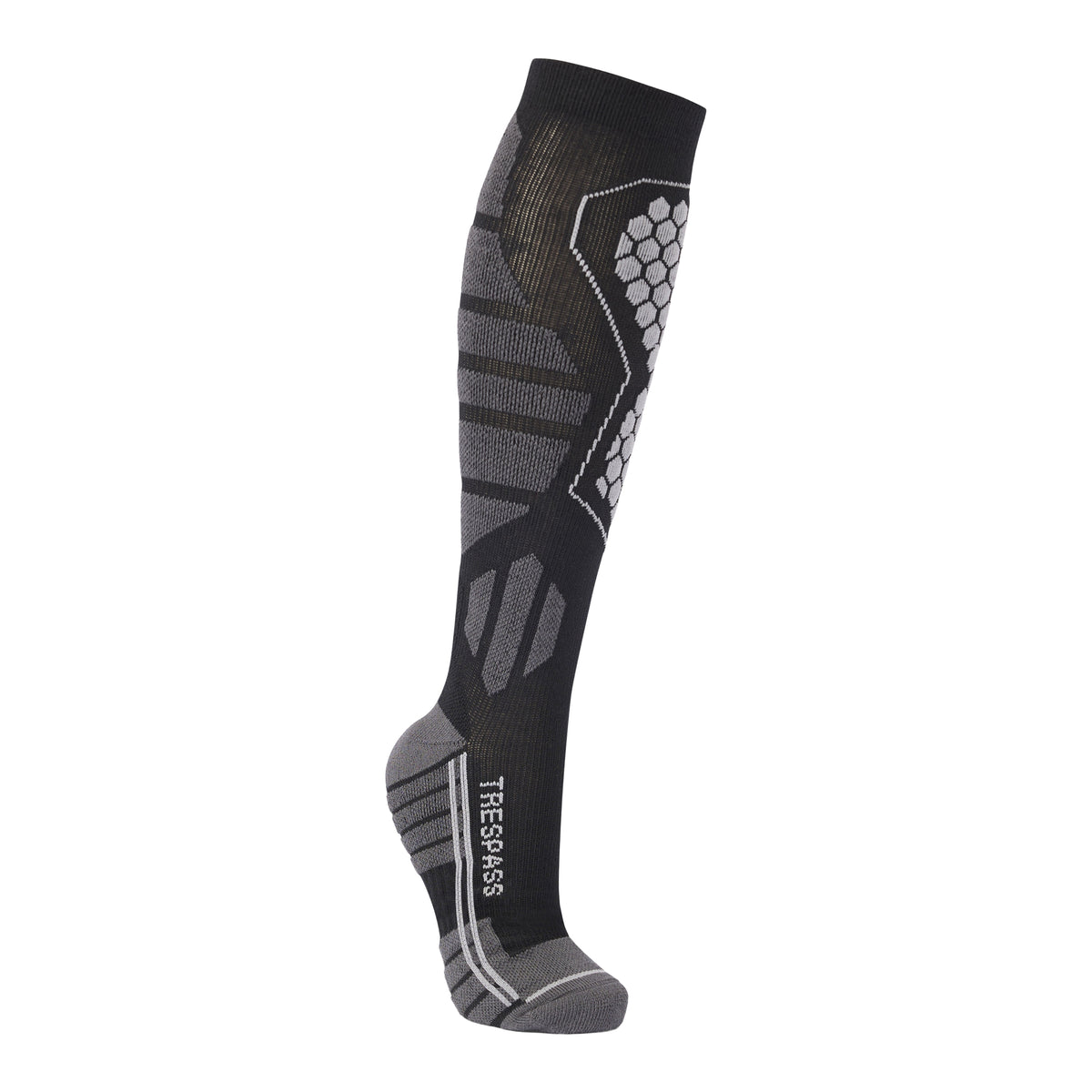 Black - Front - Trespass Unisex Adult Hacon Ski Socks