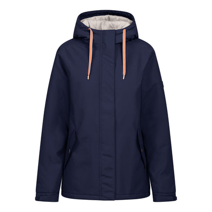 Navy - Front - Trespass Womens-Ladies Yulia Waterproof Jacket