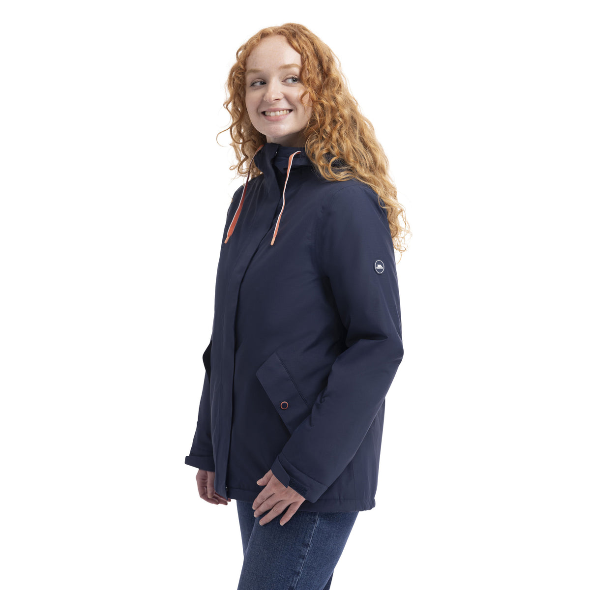 Navy - Lifestyle - Trespass Womens-Ladies Yulia Waterproof Jacket