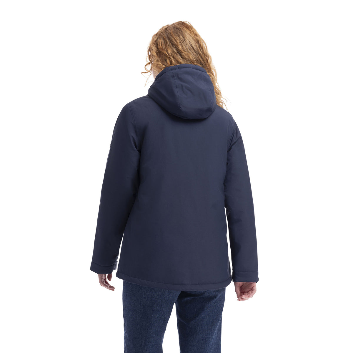 Navy - Pack Shot - Trespass Womens-Ladies Yulia Waterproof Jacket