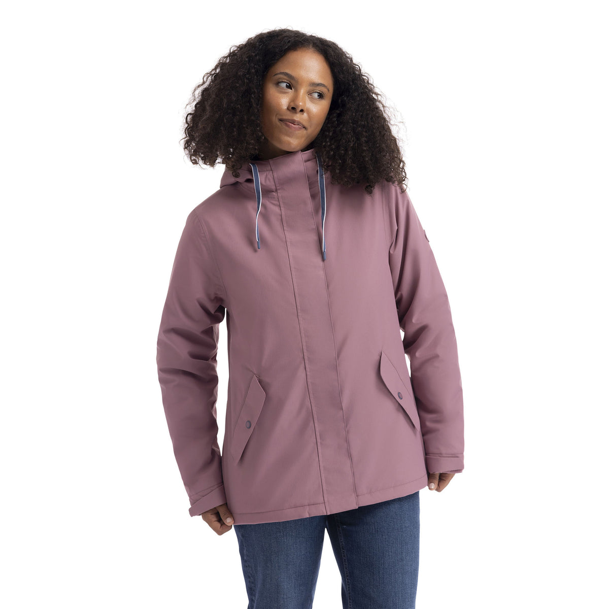 Faded Rose - Pack Shot - Trespass Womens-Ladies Yulia Waterproof Jacket