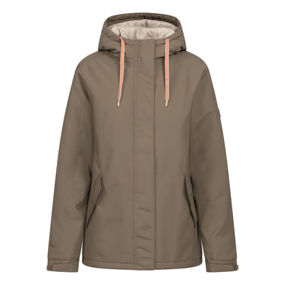 Light Khaki - Front - Trespass Womens-Ladies Yulia Waterproof Jacket