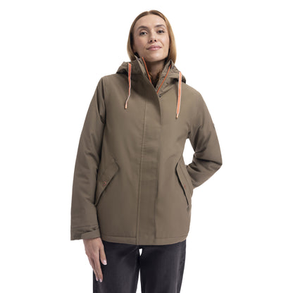 Light Khaki - Side - Trespass Womens-Ladies Yulia Waterproof Jacket