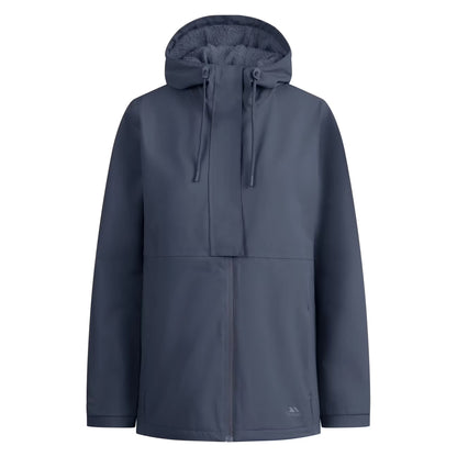 Stone Blue - Front - Trespass Womens-Ladies Jodie Waterproof Jacket
