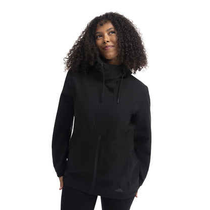 Black - Side - Trespass Womens-Ladies Jodie Waterproof Jacket