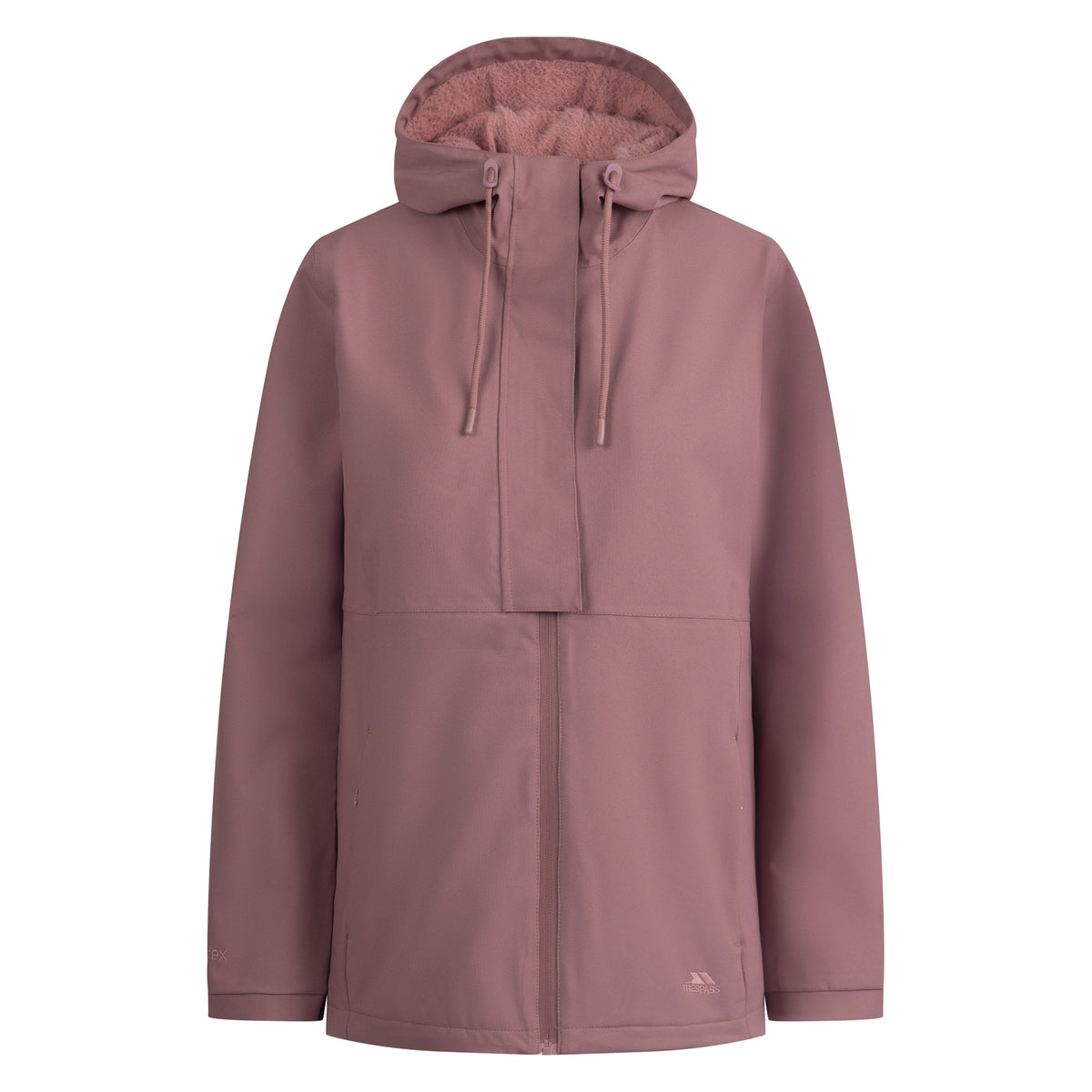 Faded Rose - Front - Trespass Womens-Ladies Jodie Waterproof Jacket