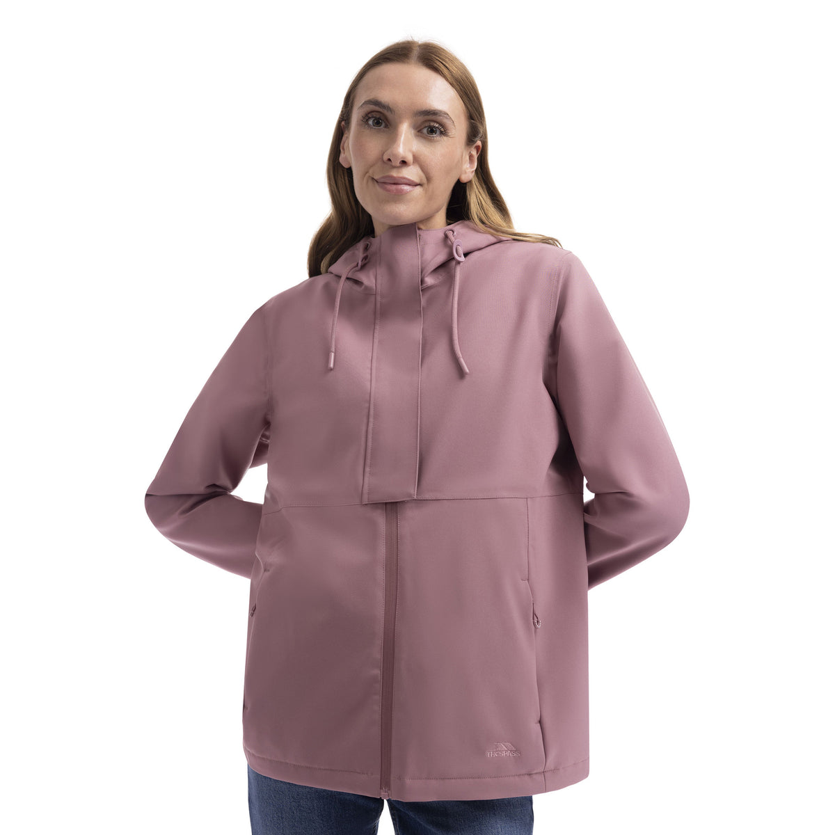 Faded Rose - Side - Trespass Womens-Ladies Jodie Waterproof Jacket