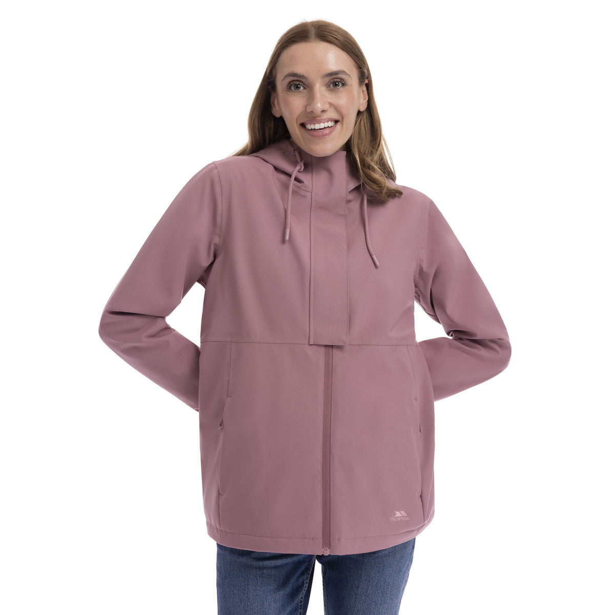 Faded Rose - Pack Shot - Trespass Womens-Ladies Jodie Waterproof Jacket