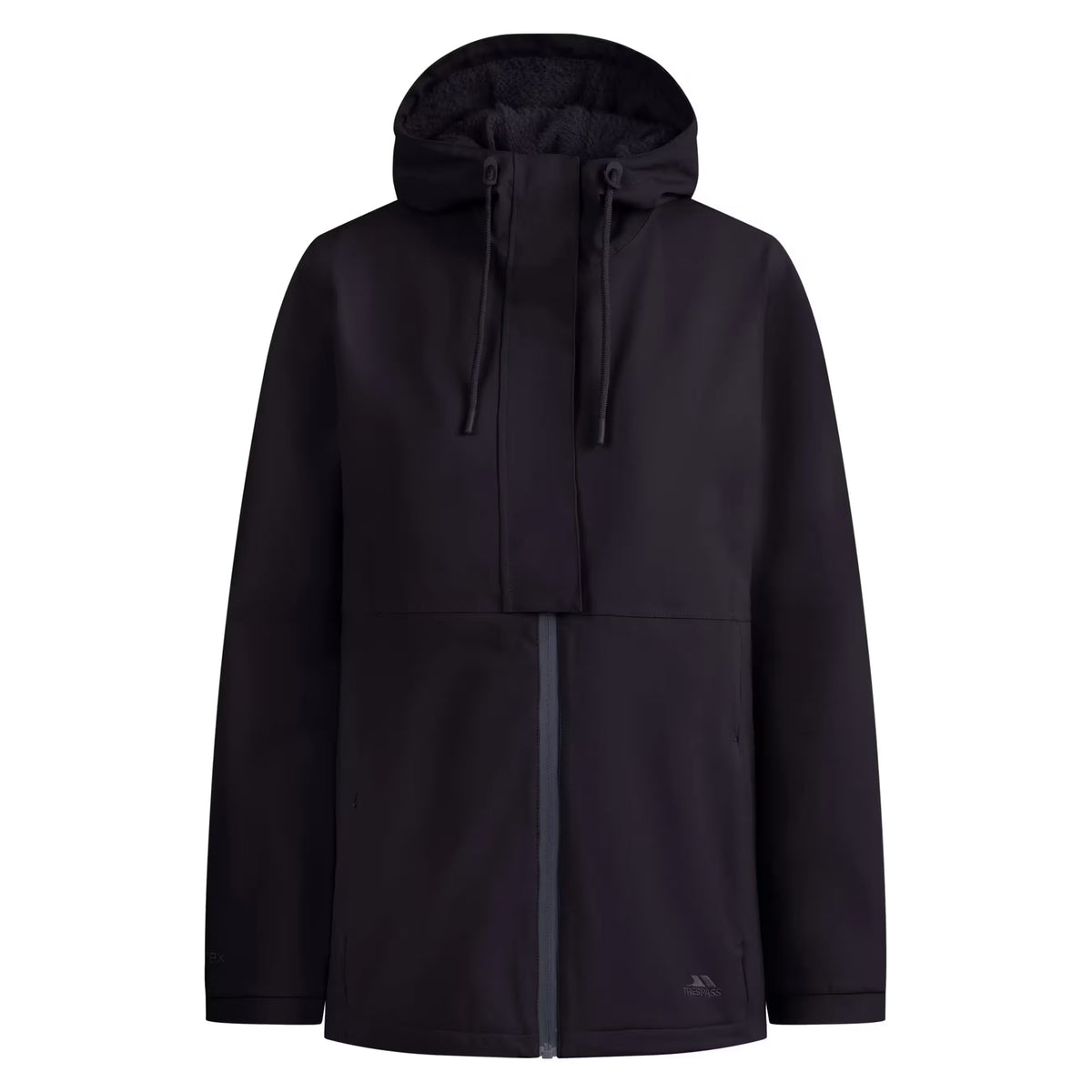 Black - Front - Trespass Womens-Ladies Jodie Waterproof Jacket