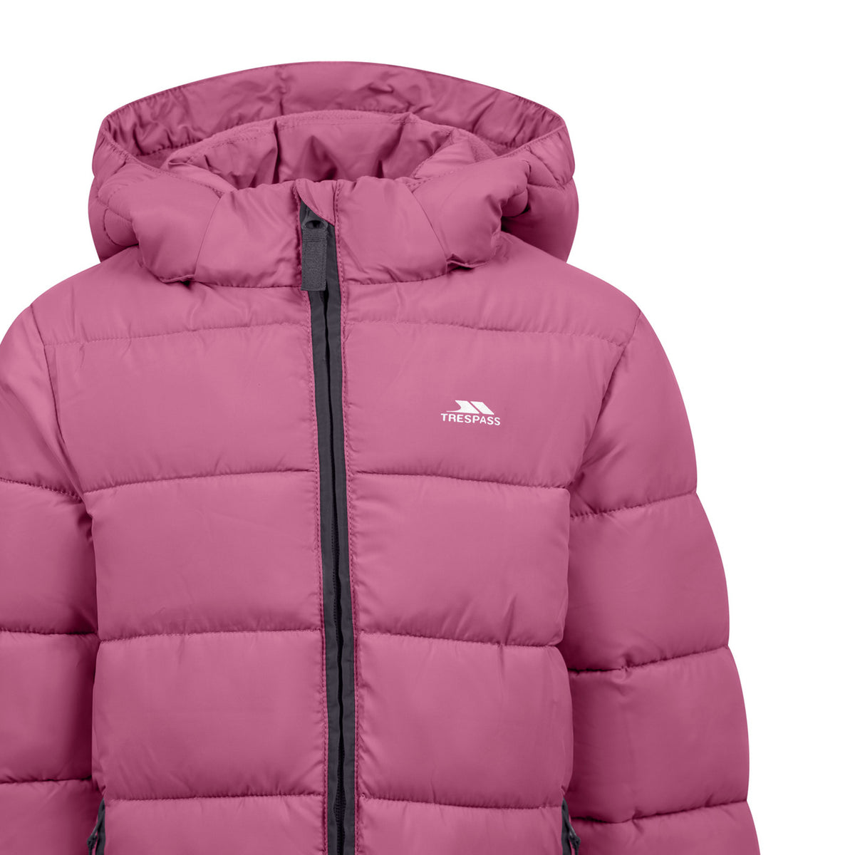 Rose Blush - Side - Trespass Girls Balmark Padded Jacket