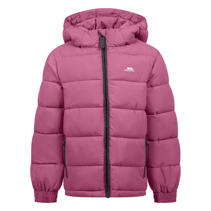 Rose Blush - Front - Trespass Girls Balmark Padded Jacket