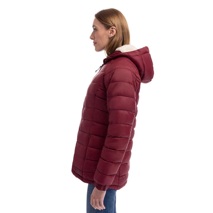 Dark Cherry - Side - Trespass Womens-Ladies Kaleena Padded Jacket