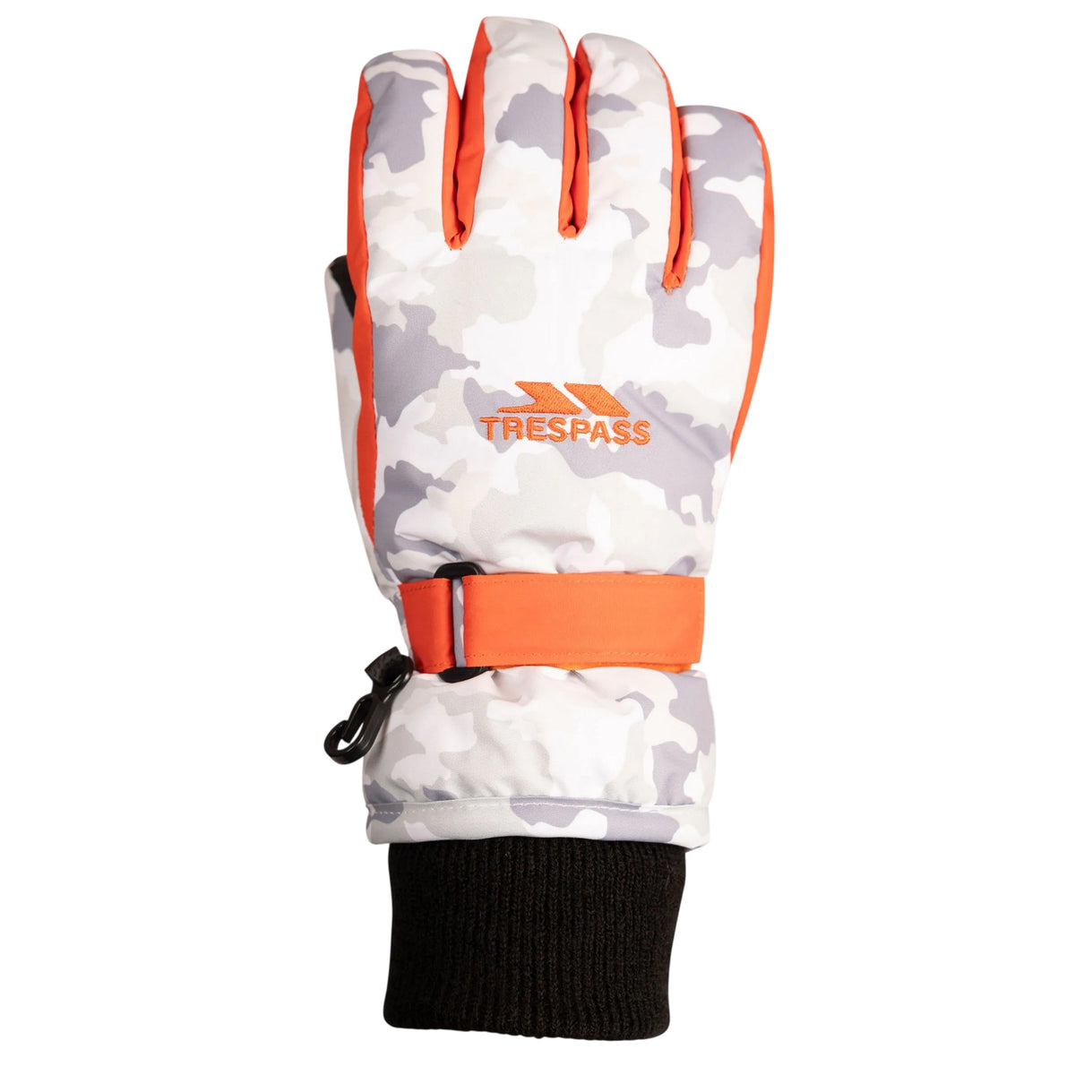Grey - Front - Trespass Childrens-Kids Laggan Camo Winter Gloves