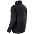 Black - Back - Trespass Mens Argyle Quilted Jacket
