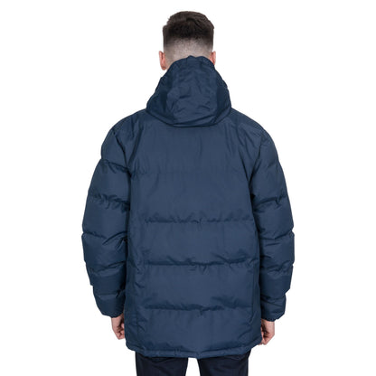 Navy - Side - Trespass Mens Clip Padded Jacket
