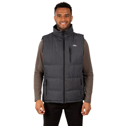 Flint - Side - Trespass Mens Clasp Padded Gilet-Bodywarmer