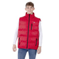 Red - Side - Trespass Mens Clasp Padded Gilet-Bodywarmer